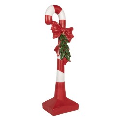 Clayre & Eef Weihnachtsdekoration Zuckerstange 25x18x83 cm Rot Kunststoff