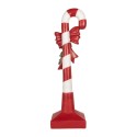 Clayre & Eef Kerstdecoratie Zuurstok 25x18x83 cm Rood Kunststof