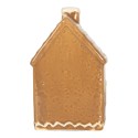 Clayre & Eef Casa di pan di zenzero con LED 7x6x12 cm Marrone Ceramica