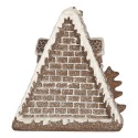 Clayre & Eef Gingerbread house with LED 17x10x18 cm Brown Plastic