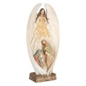 Clayre & Eef Decorazione di Natalizie Angelo 19x10x40 cm Beige Plastica
