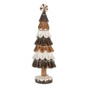 Clayre & Eef Decorazione Albero di Natale Ø 12x39 cm Marrone Plastica