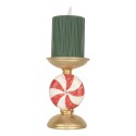 Clayre & Eef Decorazione natalizia con illuminazione a LED Ø 10x16 cm Color oro Plastica Natale