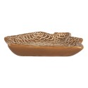 Clayre & Eef 17x17x3 cm Brown Ceramic