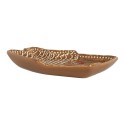 Clayre & Eef 17x17x3 cm Brown Ceramic