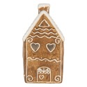 Clayre & Eef Waxinelichthouder Huis 11x9x21 cm Bruin Keramiek