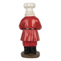 Clayre & Eef Décoration de Noël Père Noël 40x39x81 cm Rouge Plastique