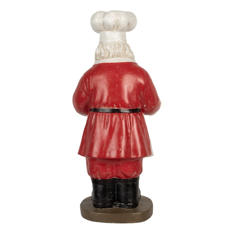 Clayre & Eef Décoration de Noël Père Noël 40x39x81 cm Rouge Plastique