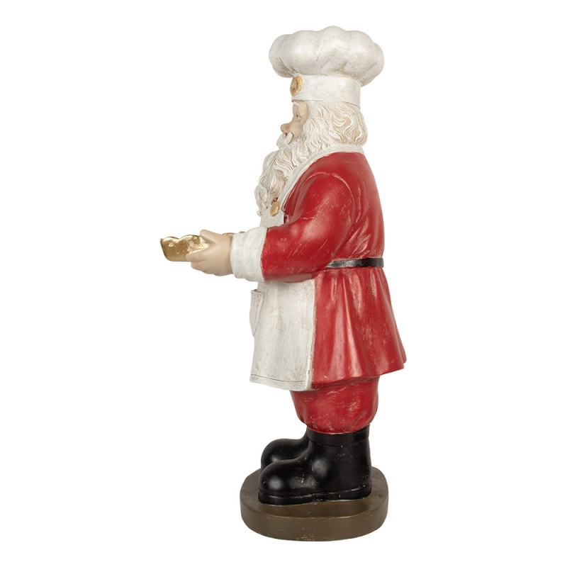 Clayre & Eef Décoration de Noël Père Noël 40x39x81 cm Rouge Plastique