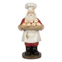 Clayre & Eef Décoration de Noël Père Noël 40x39x81 cm Rouge Plastique