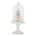 Clayre & Eef Christmas Decoration Ø 13x27 cm White Glass Christmas Tree