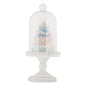 Clayre & Eef Christmas Decoration Ø 13x27 cm White Glass Christmas Tree