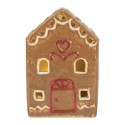 Clayre & Eef Maison en pain d'épices avec LED 7x6x9 cm Marron Céramique
