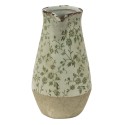 Clayre & Eef Decoration can 20x14x25 cm Green Ceramic