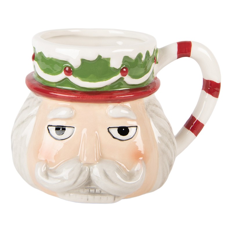 Clayre & Eef Tazza 550 ml Beige Ceramica Natale