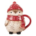 Clayre & Eef Tazza 500 ml Rosso Ceramica Natale