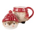 Clayre & Eef Tazza 500 ml Rosso Ceramica Natale