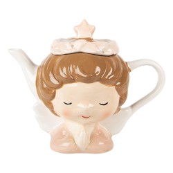 Clayre & Eef Teiera 650 ml Beige Ceramica