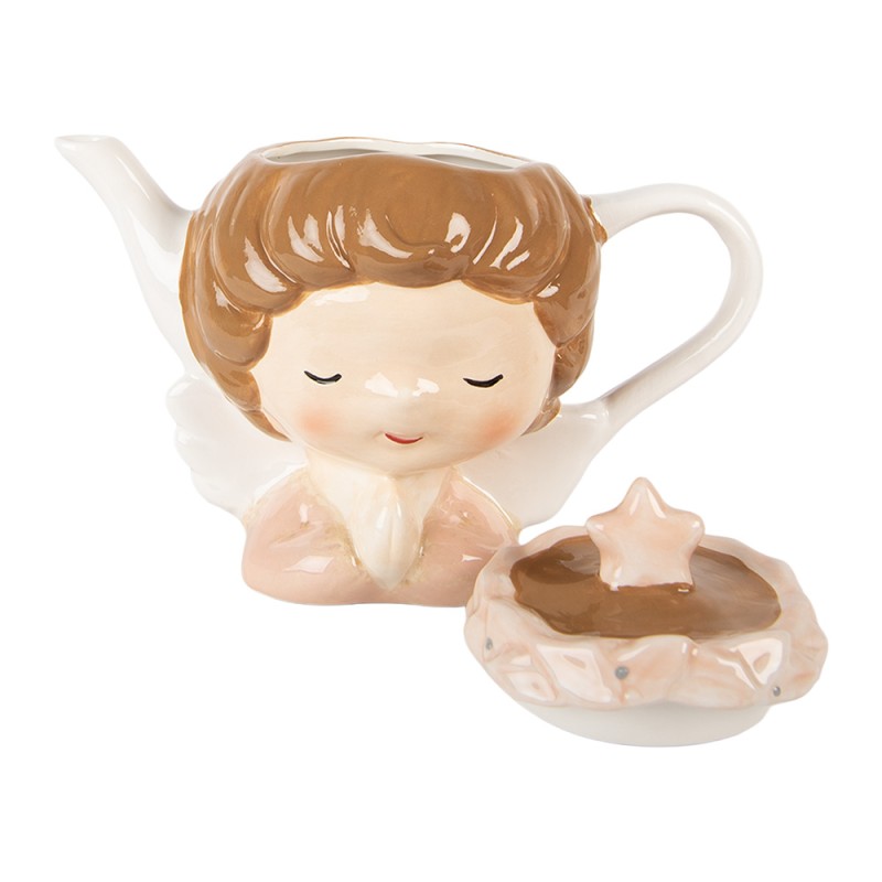 Clayre & Eef Teiera 650 ml Beige Ceramica