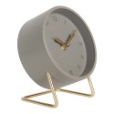 Gabriël Table Clock 1xAA Grey Metal