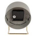 Gabriël Table Clock 1xAA Grey Metal