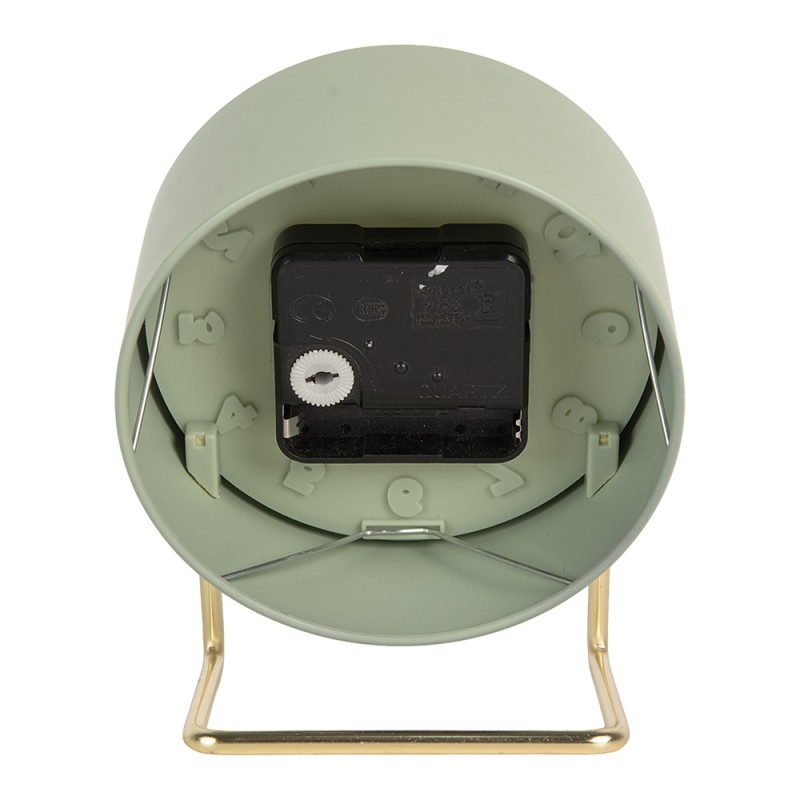 Gabriël Table Clock 1xAA Green Metal
