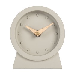 Gabriël Table Clock 1xAA Grey Metal