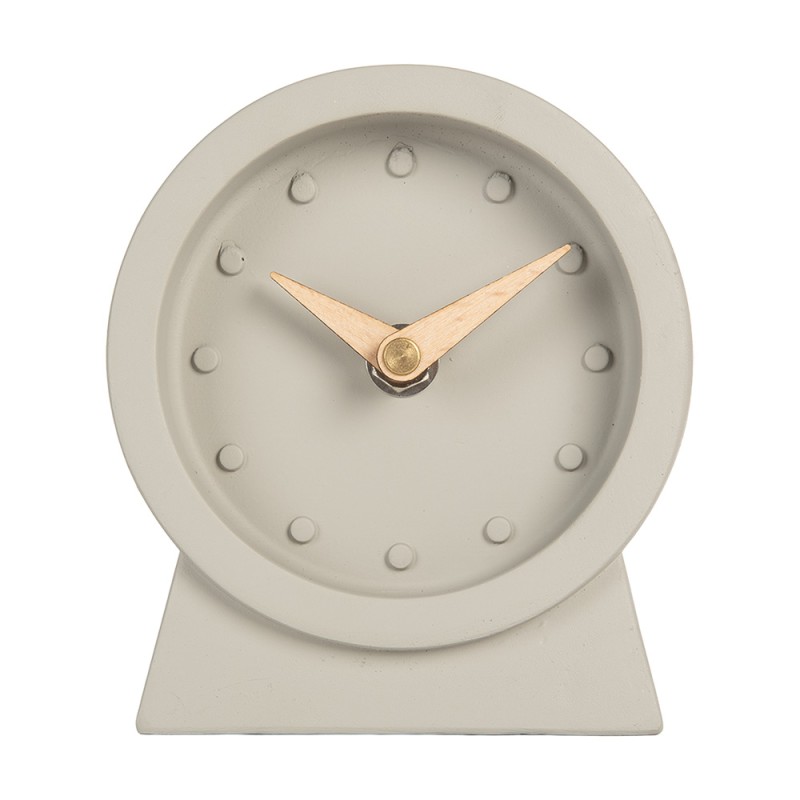 Gabriël Table Clock 1xAA Grey Metal