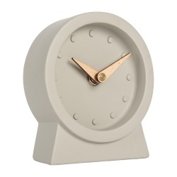 Gabriël Table Clock 1xAA Grey Metal