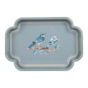 Clayre & Eef Vassoio set van 2 Blu Legno