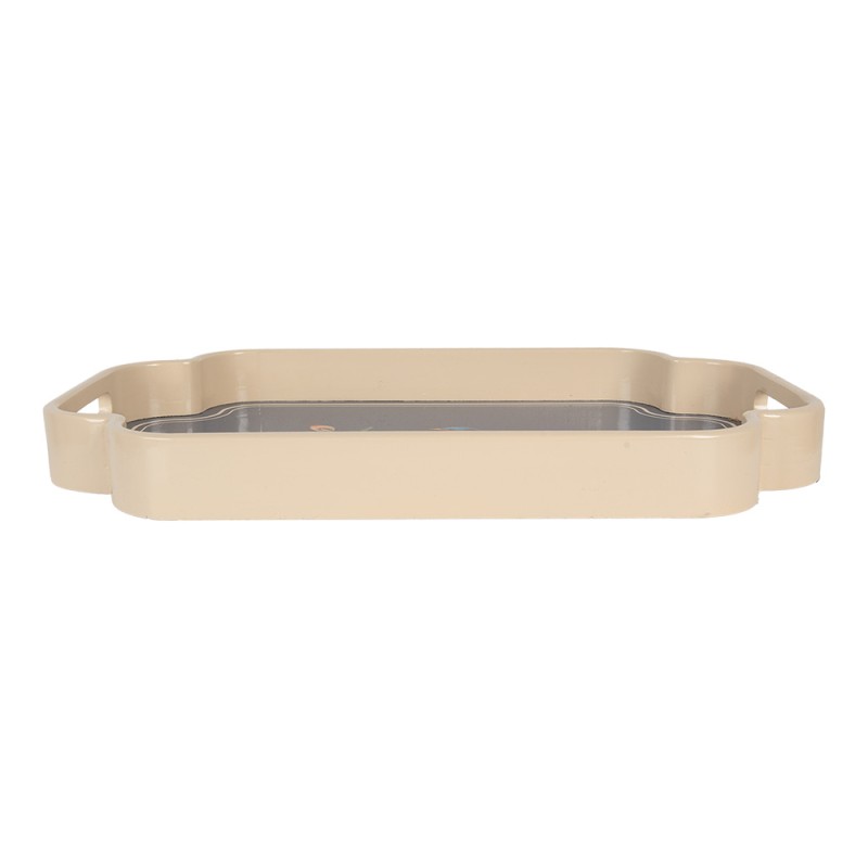 Clayre & Eef Vassoio set van 2 Blu Legno