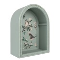 Clayre & Eef Decorazione murale set van 2 Blu Legno Fiori