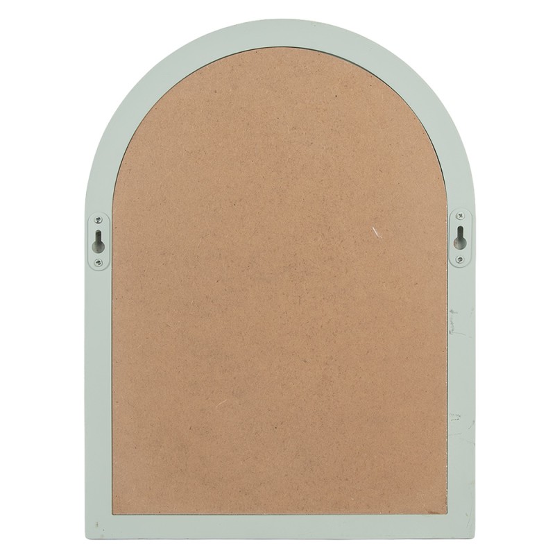 Clayre & Eef Decorazione murale set van 2 Blu Legno Fiori