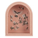 Clayre & Eef Decorazione murale set van 2 Blu Legno Fiori