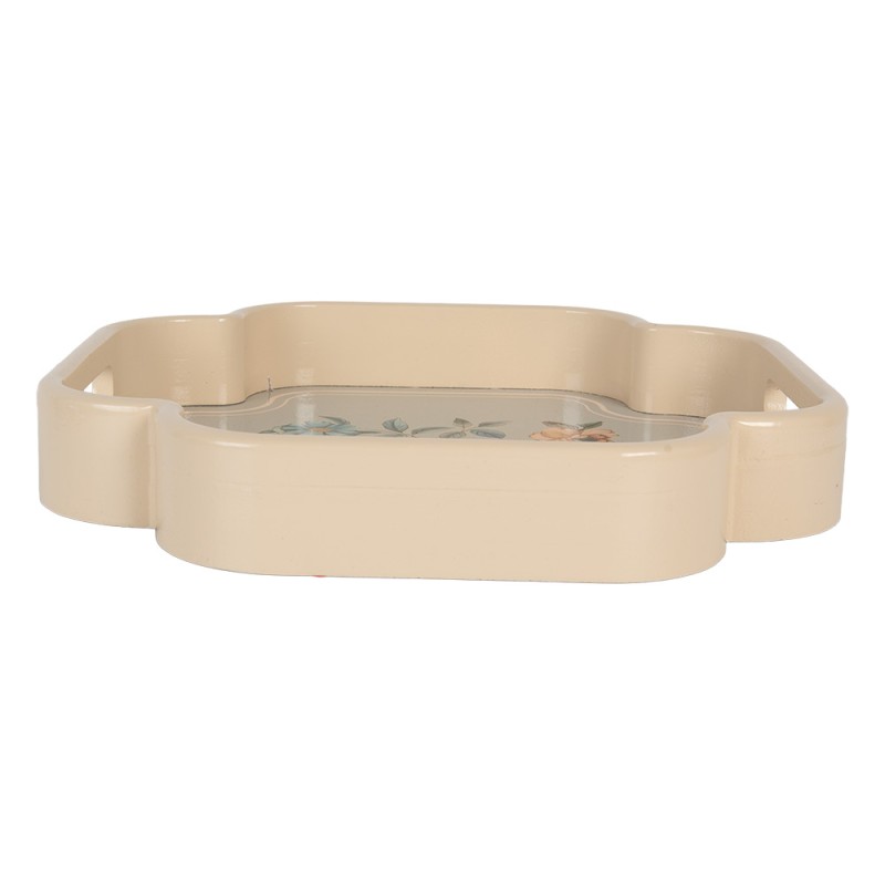 Clayre & Eef Vassoio Beige Legno