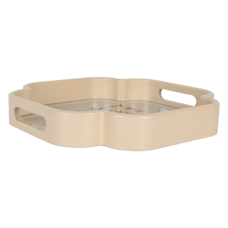 Clayre & Eef Vassoio Beige Legno