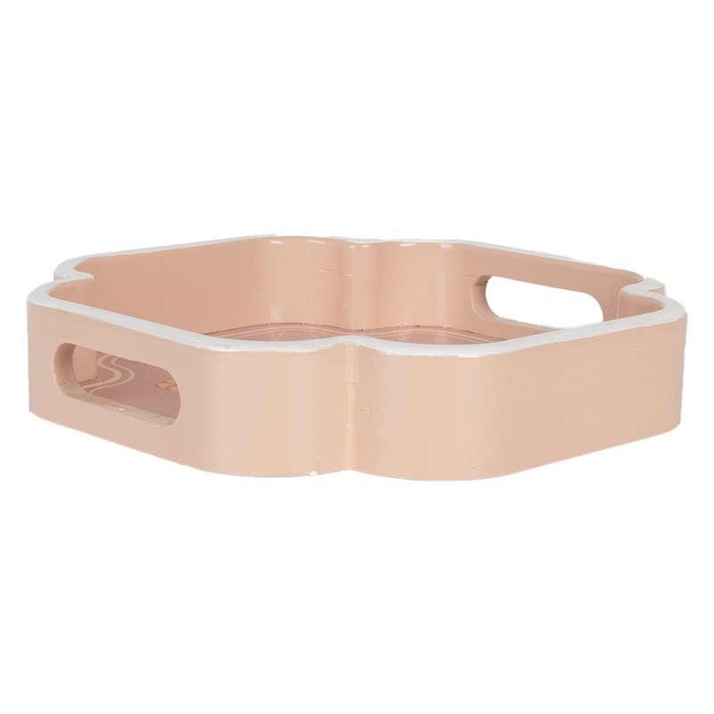 Clayre & Eef Vassoio Beige Legno