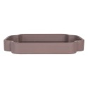 Clayre & Eef Vassoio set van 2 Grigio Legno Fiori
