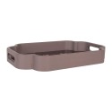 Clayre & Eef Vassoio set van 2 Grigio Legno Fiori