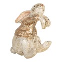Clayre & Eef Statuetta decorativa Coniglio 6x6x7 cm Beige Plastica