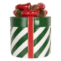 Clayre & Eef Statuetta decorativa di Natale Regalo Ø 21x25 cm Verde Plastica