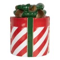 Clayre & Eef Statuetta decorativa di Natale Regalo Ø 16x21 cm Rosso Plastica
