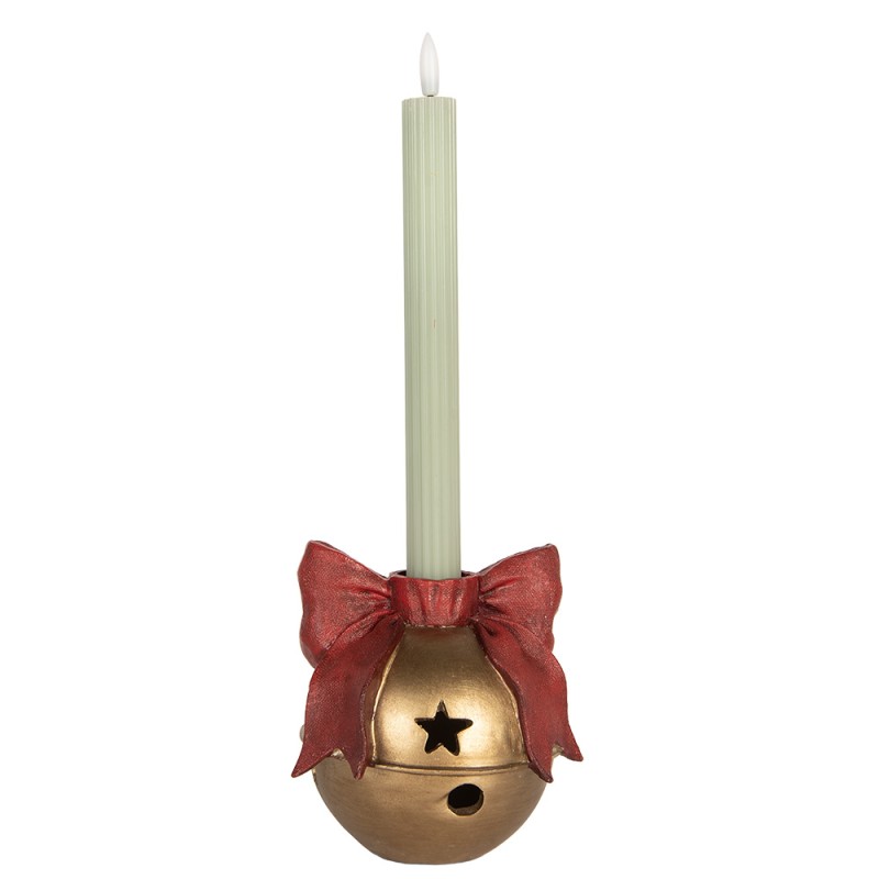 Clayre & Eef Candelabro 13x12x13 cm Color oro Plastica