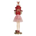 Clayre & Eef Statuetta decorativa Donna 10x10x36 cm Rosa Plastica