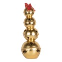 Clayre & Eef Statuetta decorativa di Natale Pallina di Natale 20x20x54 cm Color oro Plastica