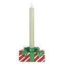 Clayre & Eef Candelabro 13x9x7 cm Rosso Plastica