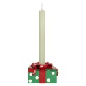 Clayre & Eef Candelabro 10x10x6 cm Verde Plastica