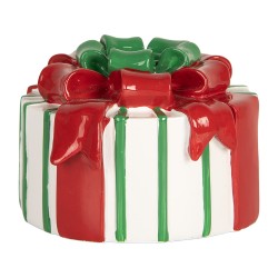 Clayre & Eef Candelabro 12x11x7 cm Bianco Plastica