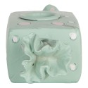 Clayre & Eef Candelabro 14x6x4 cm Blu Plastica