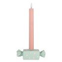 Clayre & Eef Candelabro 14x6x4 cm Blu Plastica